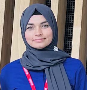 Bushra Mughal, Rideal Travel Bursary recipient