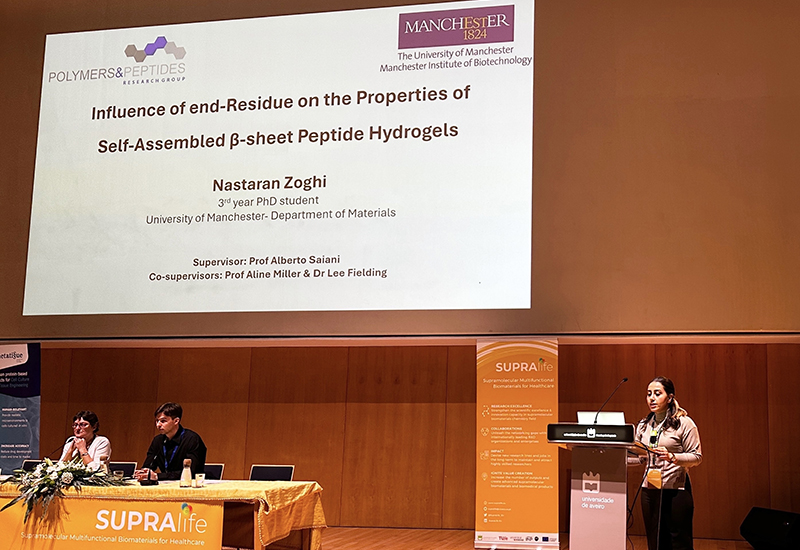 Nastaran Zoghi presenting at the Supralife conference