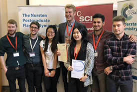 Sam Riley at the Nursten Symposium with other students