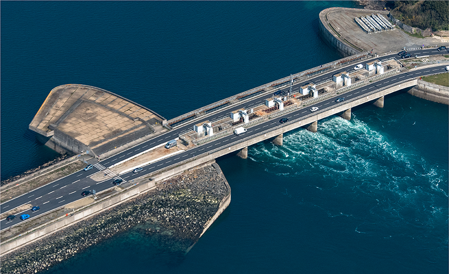SCIblog - 23rd February 2021 - Blue Economy - image of aerial view tidal power plant