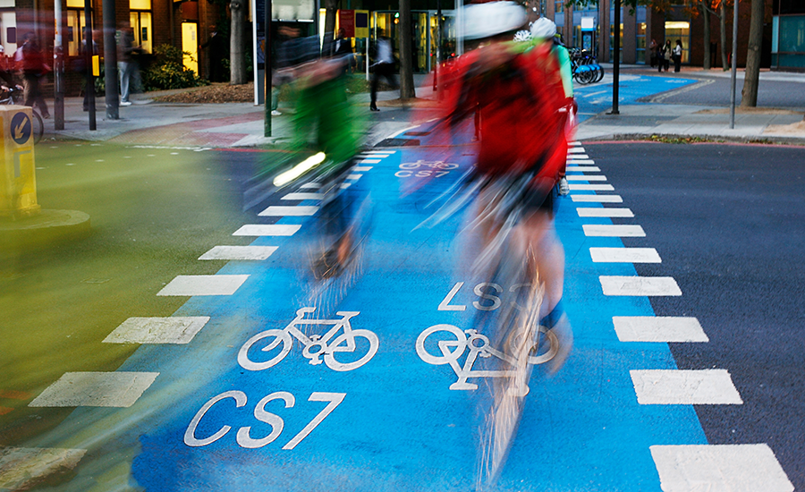 SCIblog 15 March 2021 - Transform your city: how to become cycle-friendly - image of London cycling network