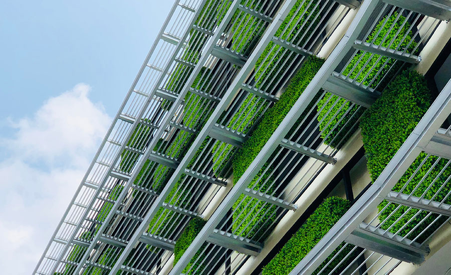 SCIblog 1 April 2021 - The Cool Coalition feels the heat - image of building green walls