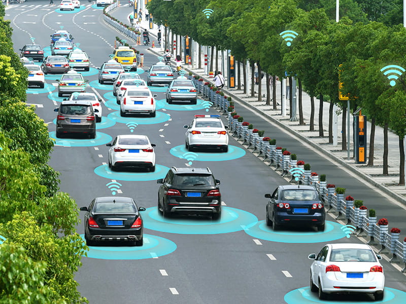 SCIblog - 22 June 2021 - Top 4 technology trends - image of virtual intelligent traffic