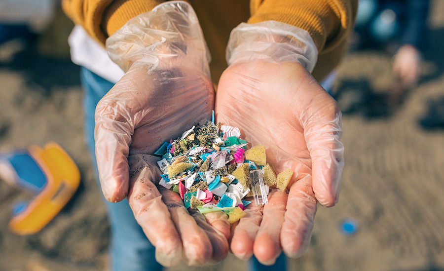 SCIblog - 21 April 2022 - Marine Litter - image of nanoplastics found on a beach