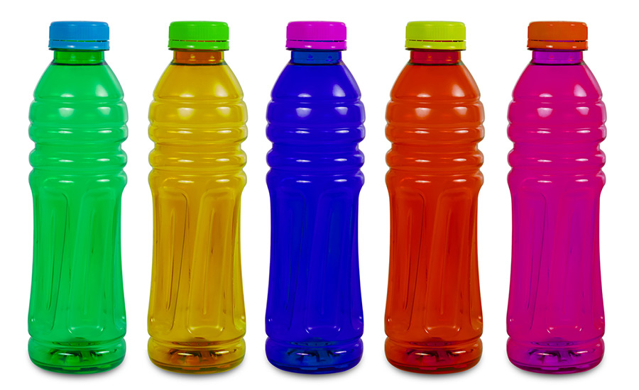 SCIblog - 21 April 2022 - Marine Litter - image of colourful plastic bottles