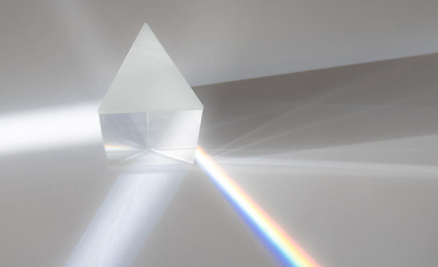 SCI Blog - 22 June 2022 - image of rainbow light refracting off glass