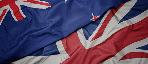 UK and New Zealand flags