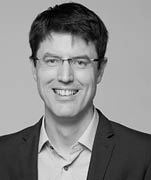 Black and white headshot of James Bull